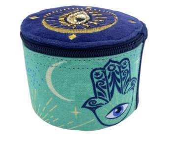 Preview: rundes Schmuckkästchen mit Reißverschluss